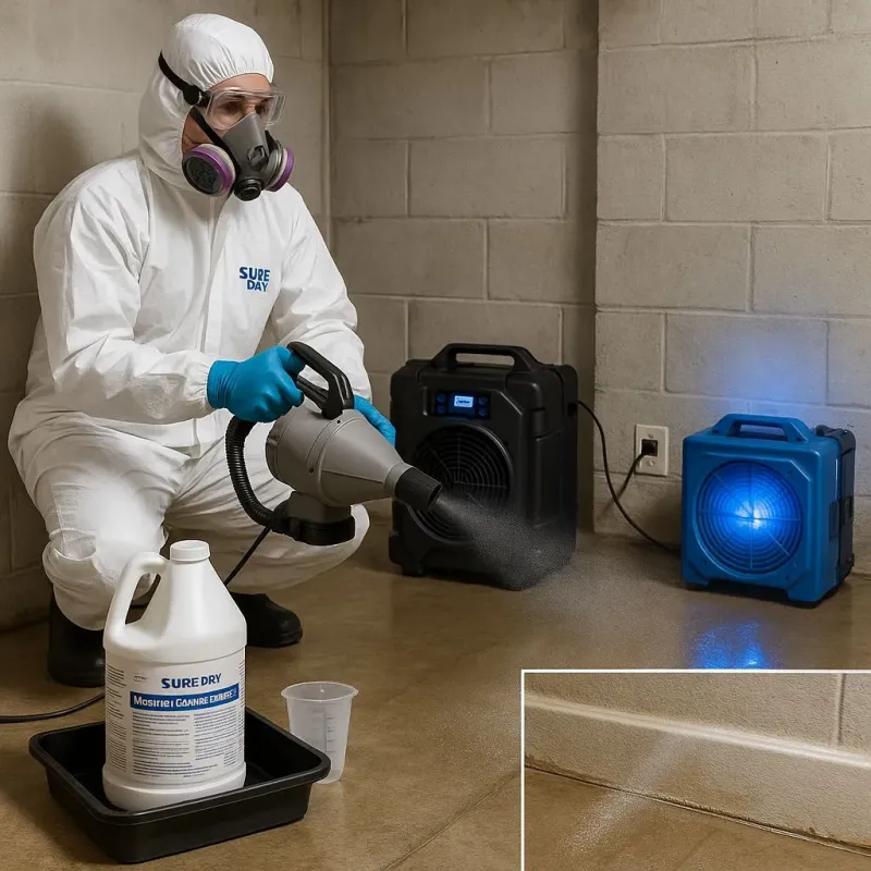 Sanitization and Odor Removal process in Edgecomb, ME